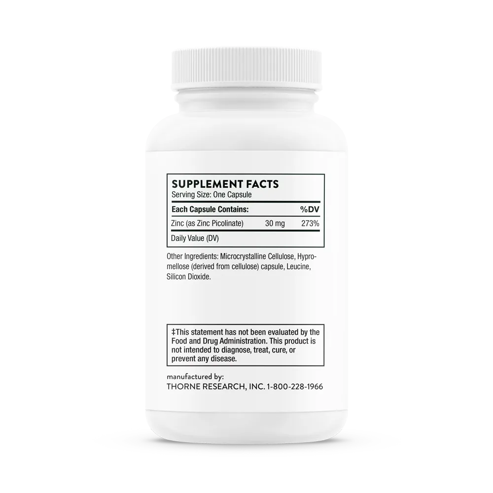 Thorne Research Inc.-Zinc Picolinate 30 mg - NSF_M220_