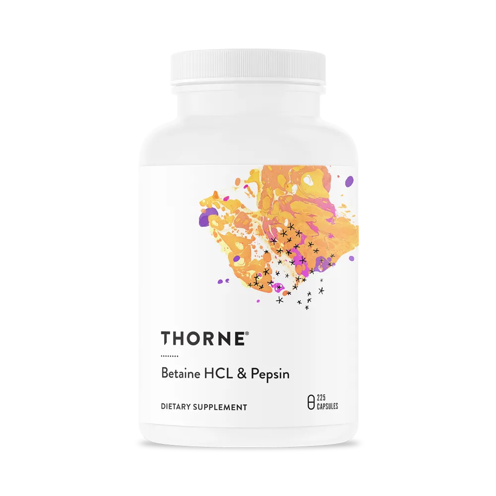 Thorne Research Inc.-Betaine HCl & Pepsin - NSF_SD415_