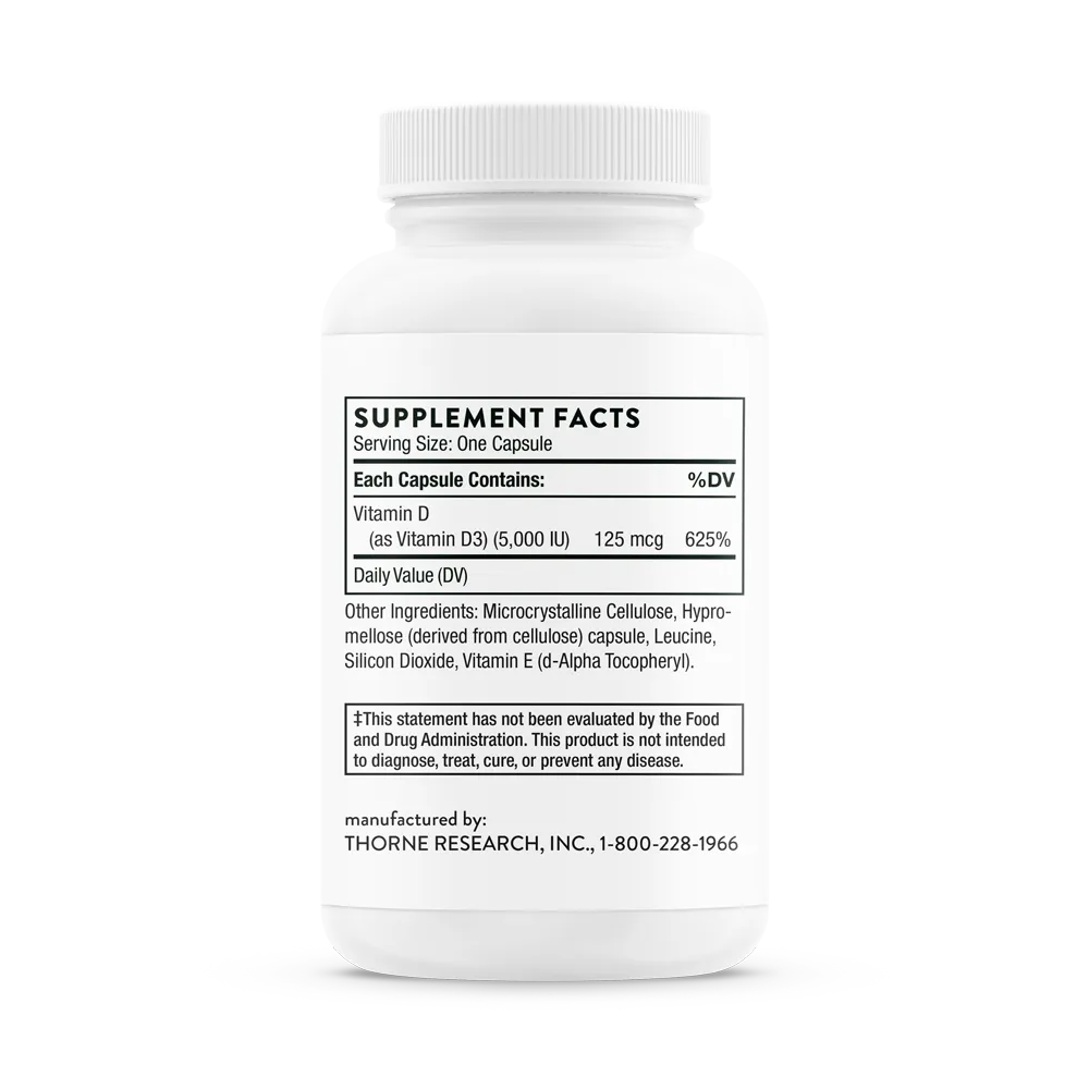 Thorne Research Inc.-Vitamin D-5000 - NSF Certified for Sport D138_2