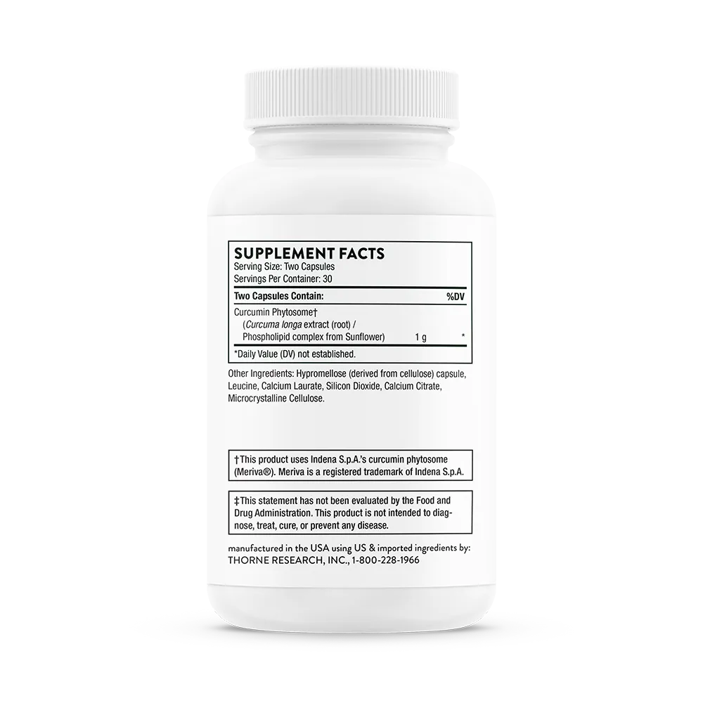 Thorne Research Inc.-Curcumin Phytosome - NSF 1000 mg_SF813_