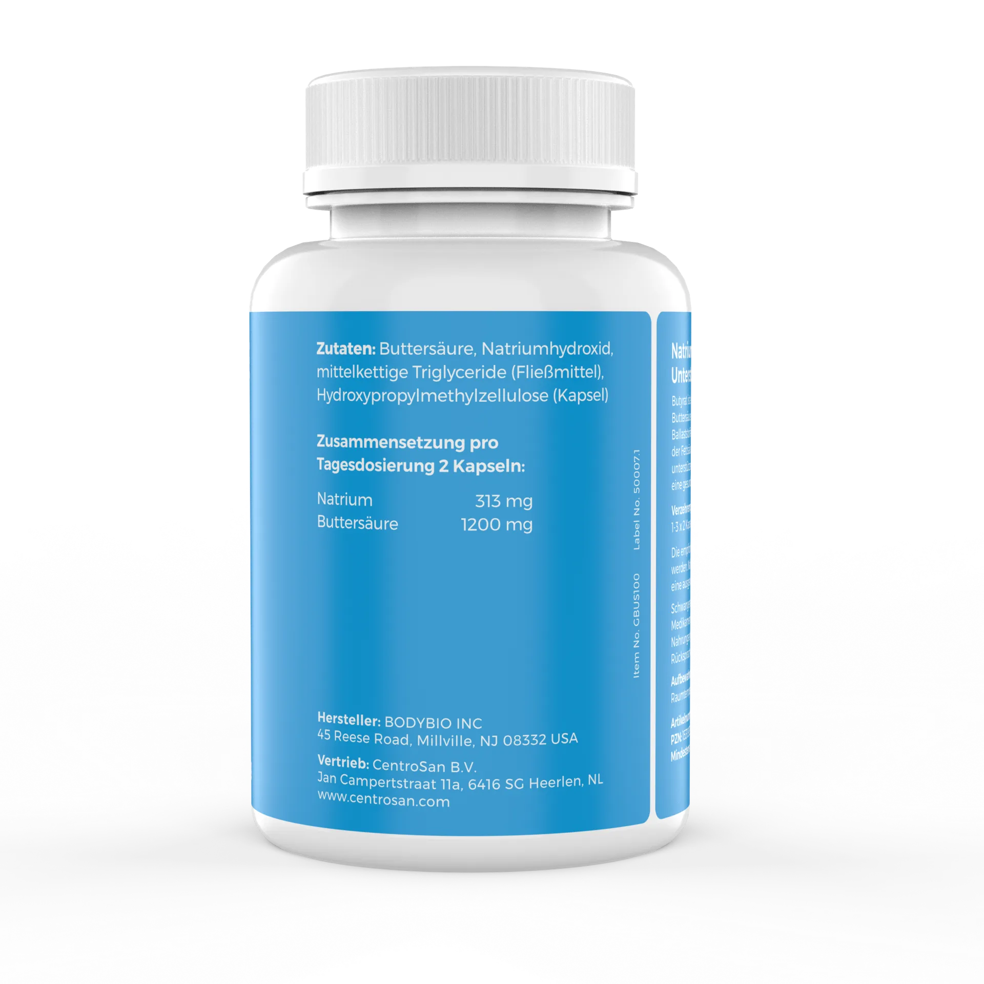 BodyBio Inc.-Butyrate (Sodium/Natrium) BodyBio SP990_3