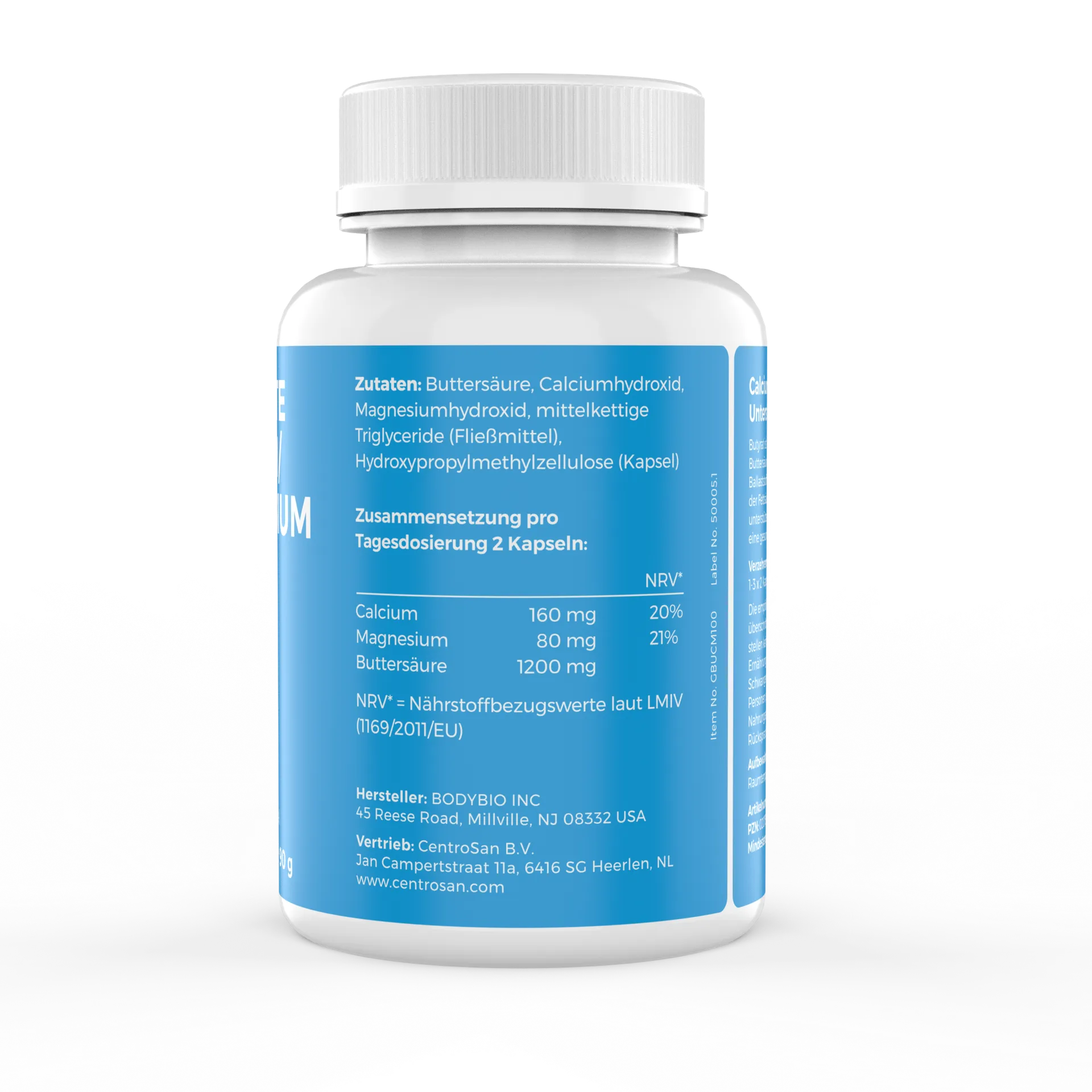 BodyBio Inc.-Butyrate (Calcium/Magnesium) BodyBio_10768_