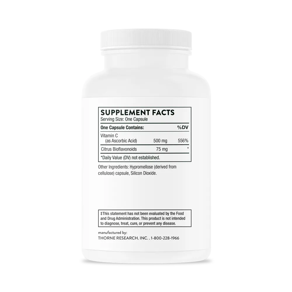 Thorne Research Inc.-Vitamin C 500 mg with Flavonoids - NSF C154_2