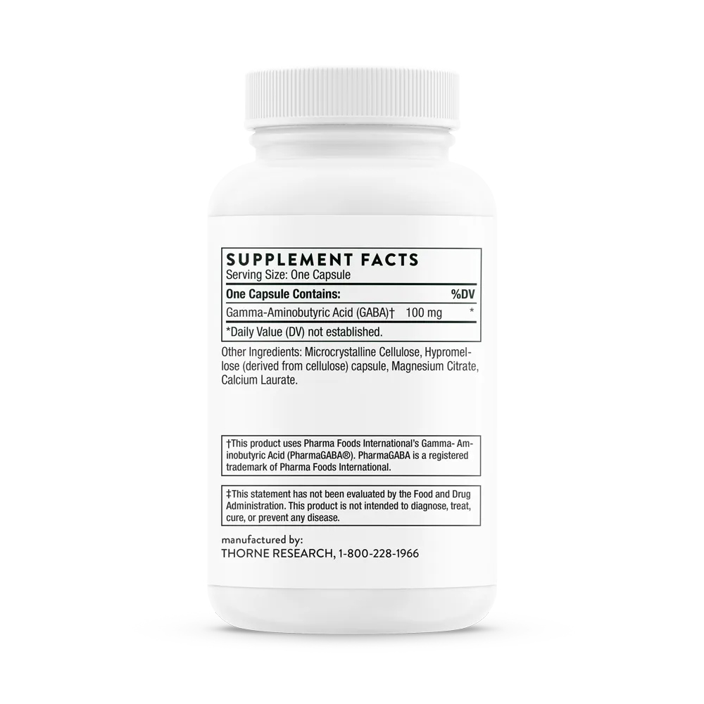 Thorne Research Inc.-PharmaGABA-100 - NSF_SP652_