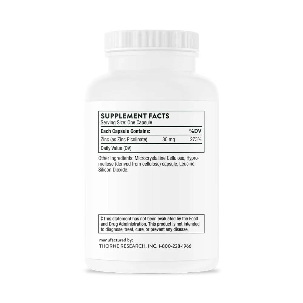 Thorne Research Inc.-Zinc Picolinate 30 mg - NSF M221_2