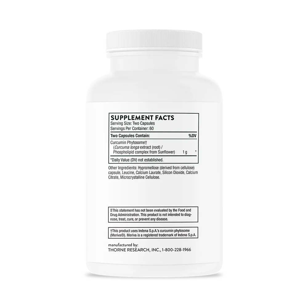 Thorne Research Inc.-Curcumin Phytosome - NSF 1000 mg_SF814_
