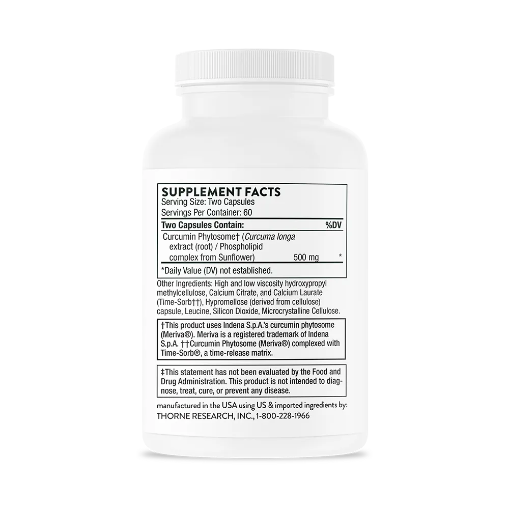 Thorne Research Inc.-Curcumin Phytosome - NSF 500 mg SR_SF815_