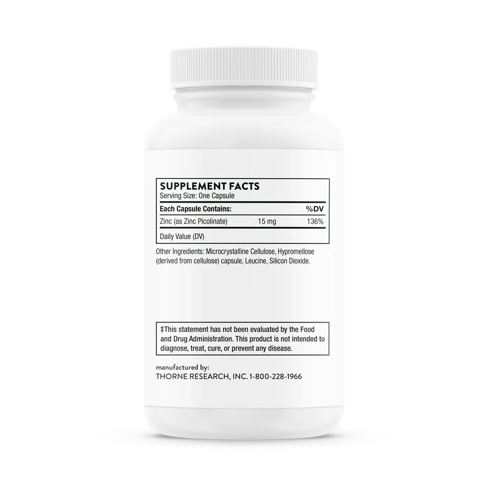 Thorne Research Inc.-Zinc Picolinate 15 mg - NSF M210_2